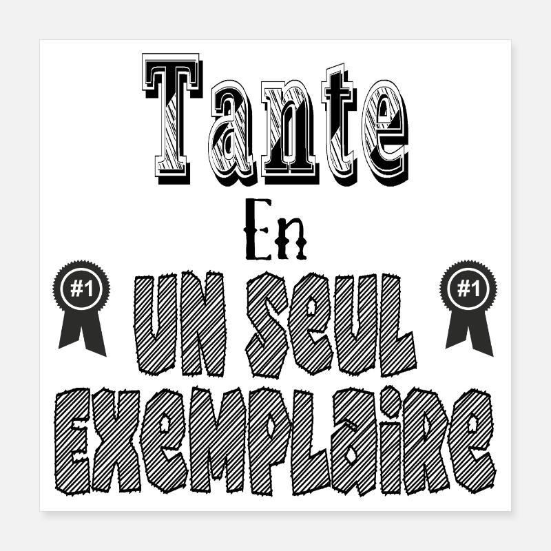 Aunt In One Copy Poster 16" x 16" (40x40 cm)