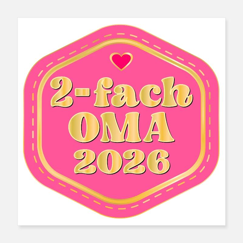 DOUBLE OMA 2026 Poster 40 x 40 cm
