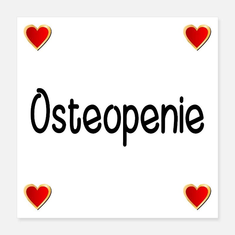 Ostéopénie Perte osseuse Poster 40 x 40 cm