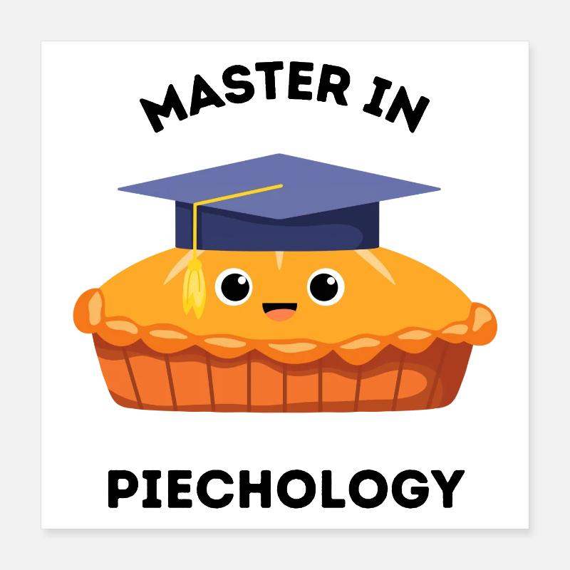 Graduation Muffin Cap Poster 16" x 16" (40x40 cm)