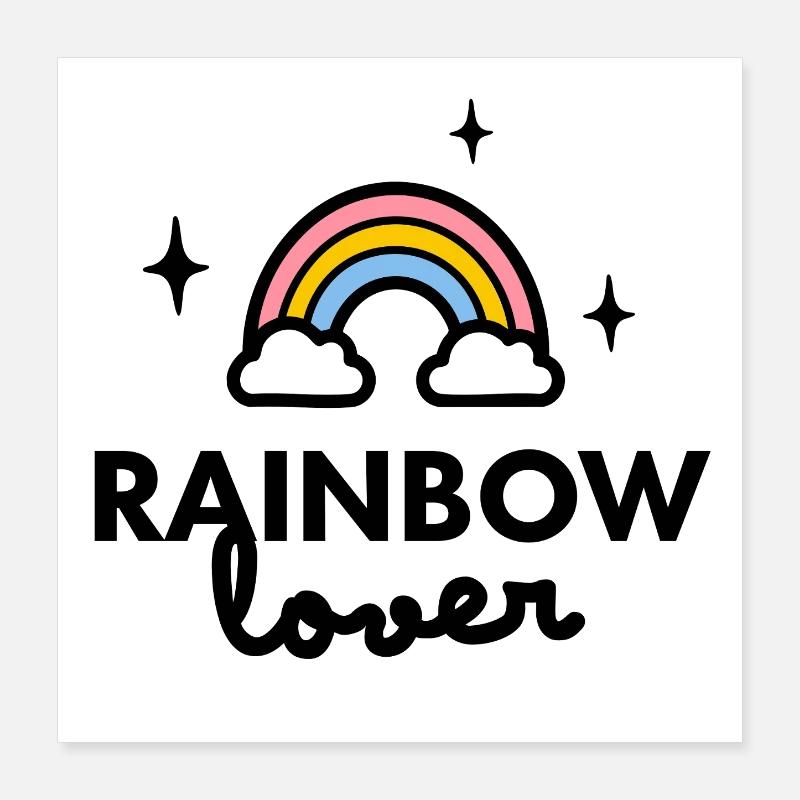 Logo von Rainbow Lover Poster 40x40 cm