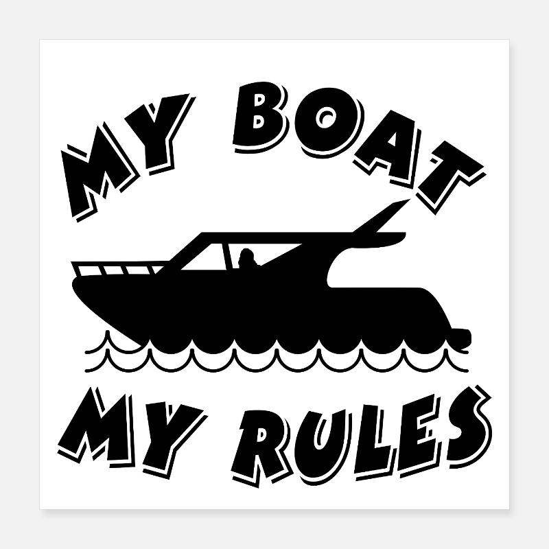 Bateau Poster 40 x 40 cm