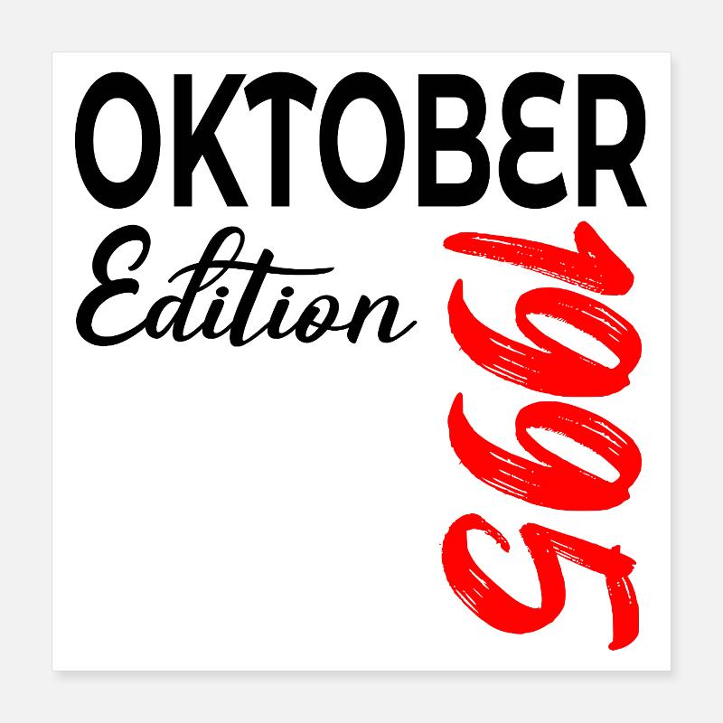 31. ANNIVERSAIRE 1995 OCTOBRE Poster 40 x 40 cm