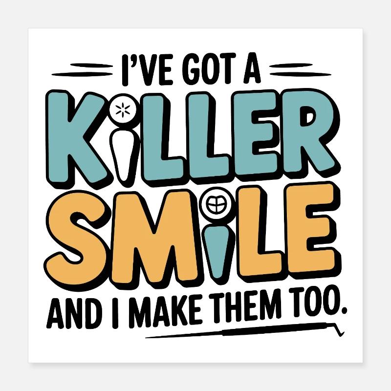 Outil d'occlusion pour technicien dentaire Poster 40 x 40 cm