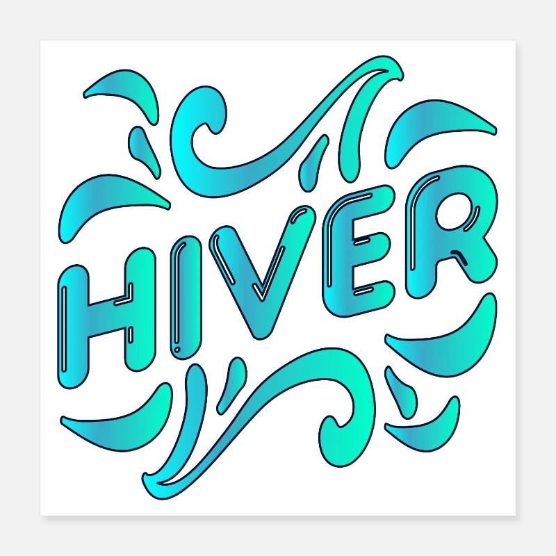 Hiver Poster 40 x 40 cm