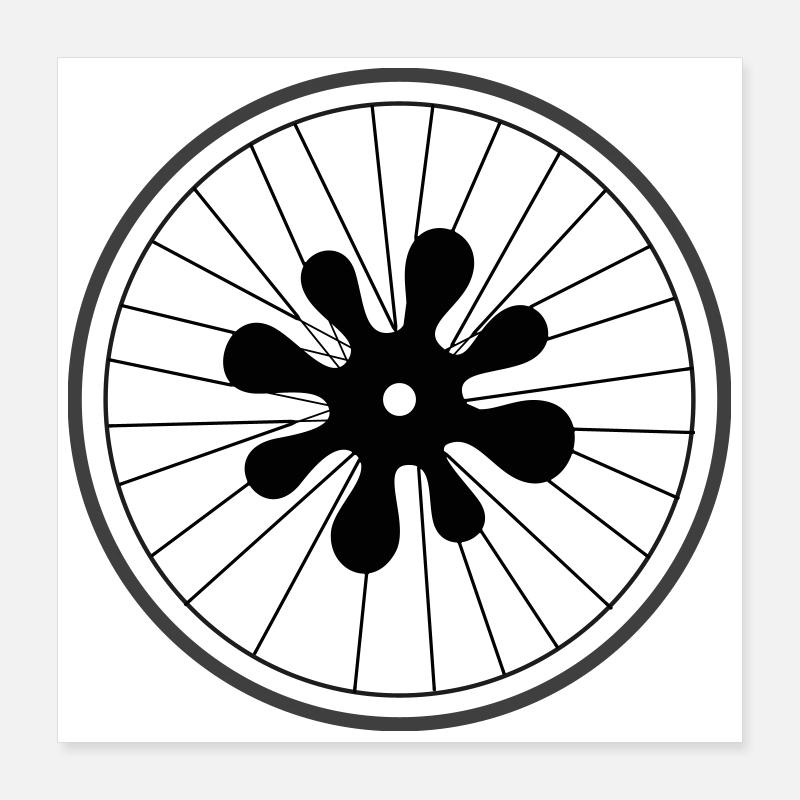 Roue de teinture de Cean Poster 40 x 40 cm