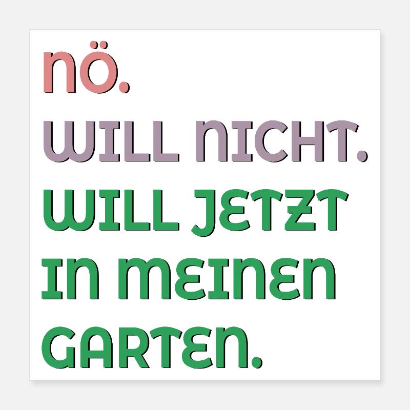 SETTING PRIORITIES HOBBY GARDEN Poster 16" x 16" (40x40 cm)