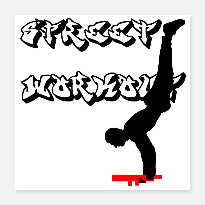 Street workout Poster 40x40 cm