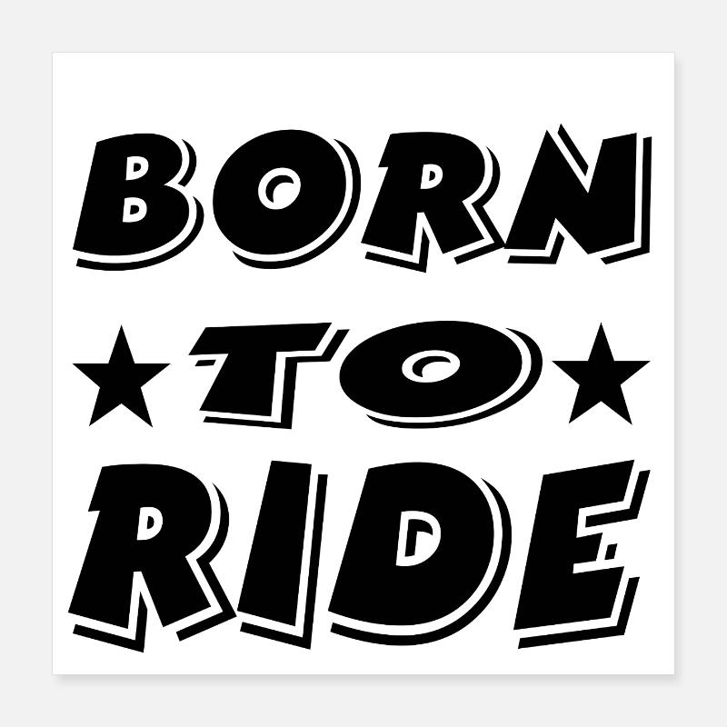 Motorrad Poster 40x40 cm