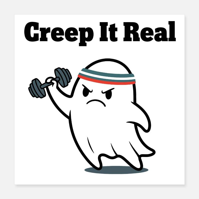 Entraînement Creep It Real Ghost Poster 40 x 40 cm