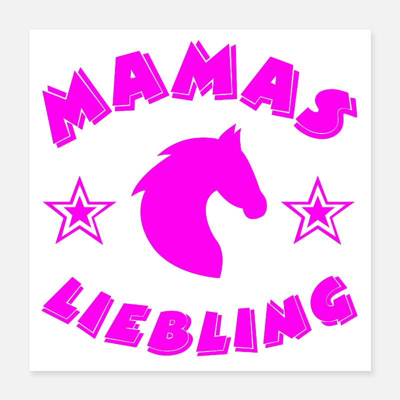 Pferde Poster 40x40 cm