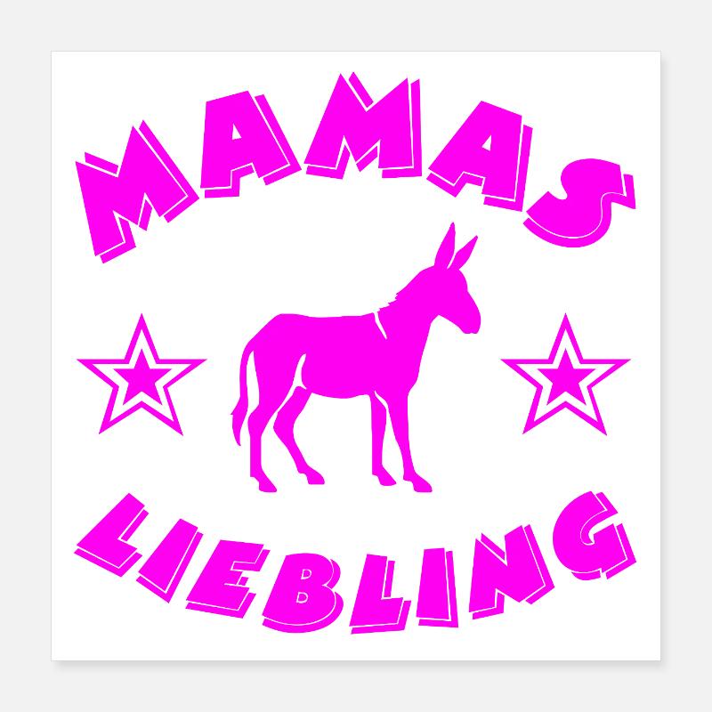 âne Poster 40 x 40 cm