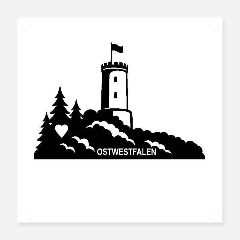 Bielefeld hometown Poster 16" x 16" (40x40 cm)