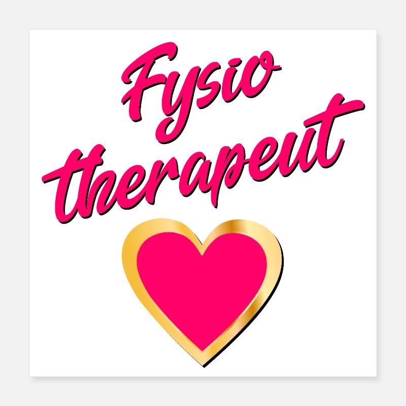 Physiotherapist Poster 16" x 16" (40x40 cm)