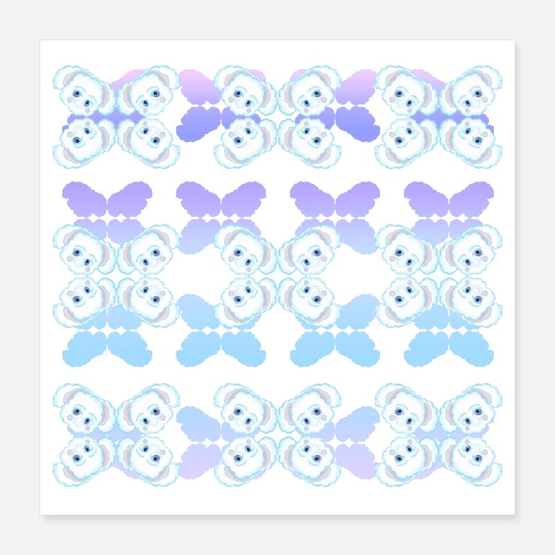 Snow Koala Poster 16" x 16" (40x40 cm)