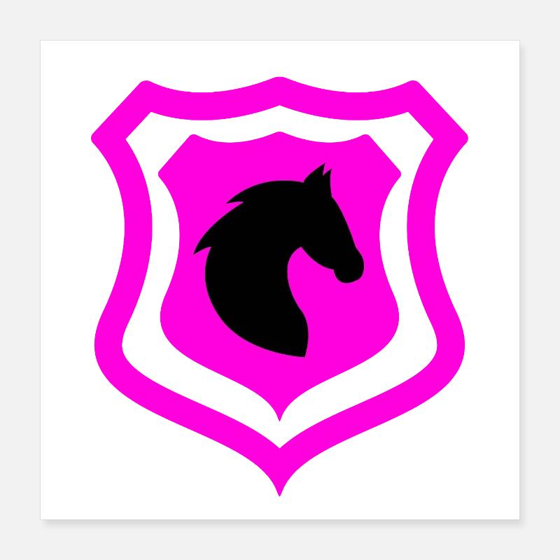 Pferde Poster 40x40 cm