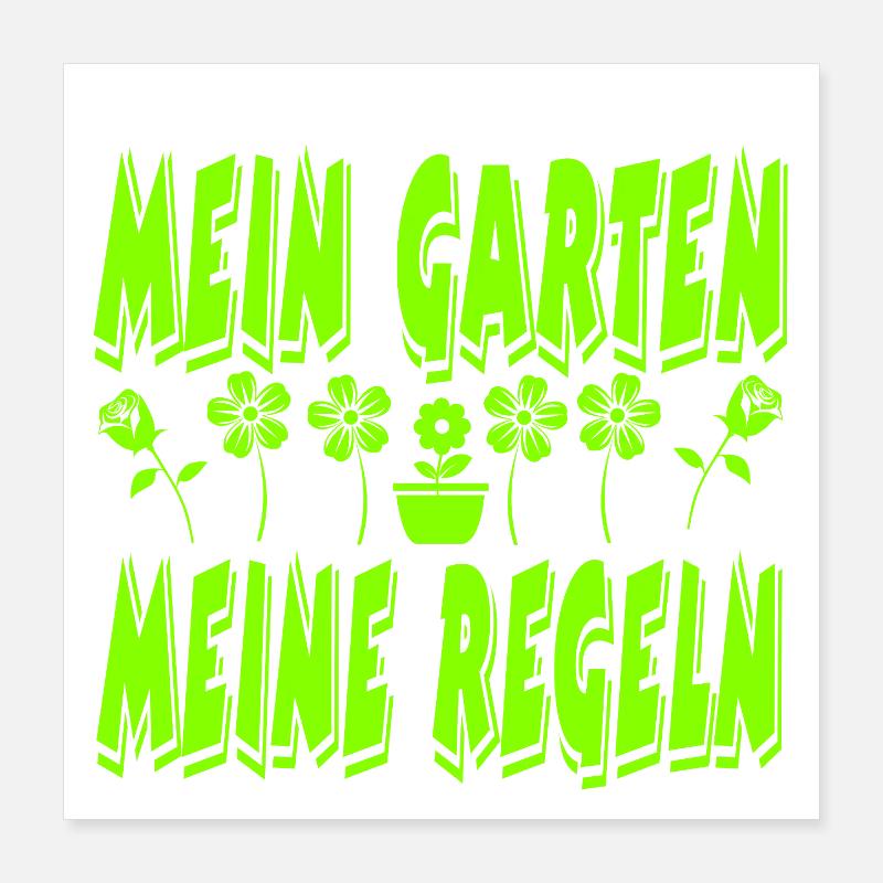 Garden Poster 16" x 16" (40x40 cm)