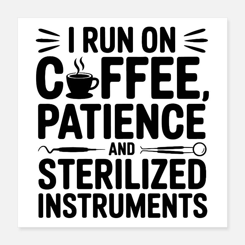 Infirmière dentaire Squad Essential Coffee Poster 40 x 40 cm