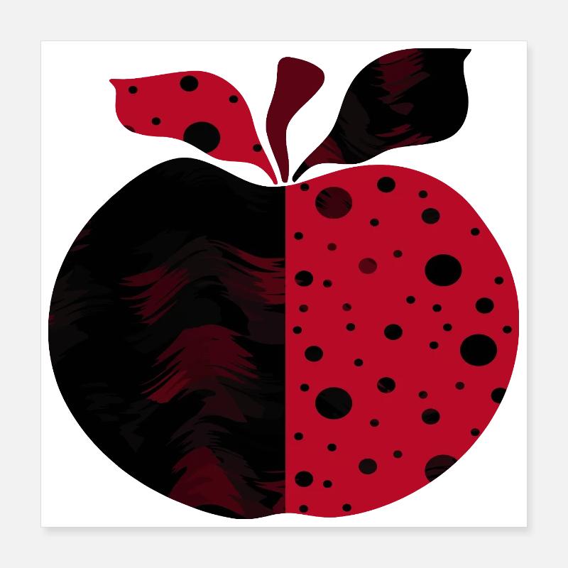 Apfel Poster 40x40 cm