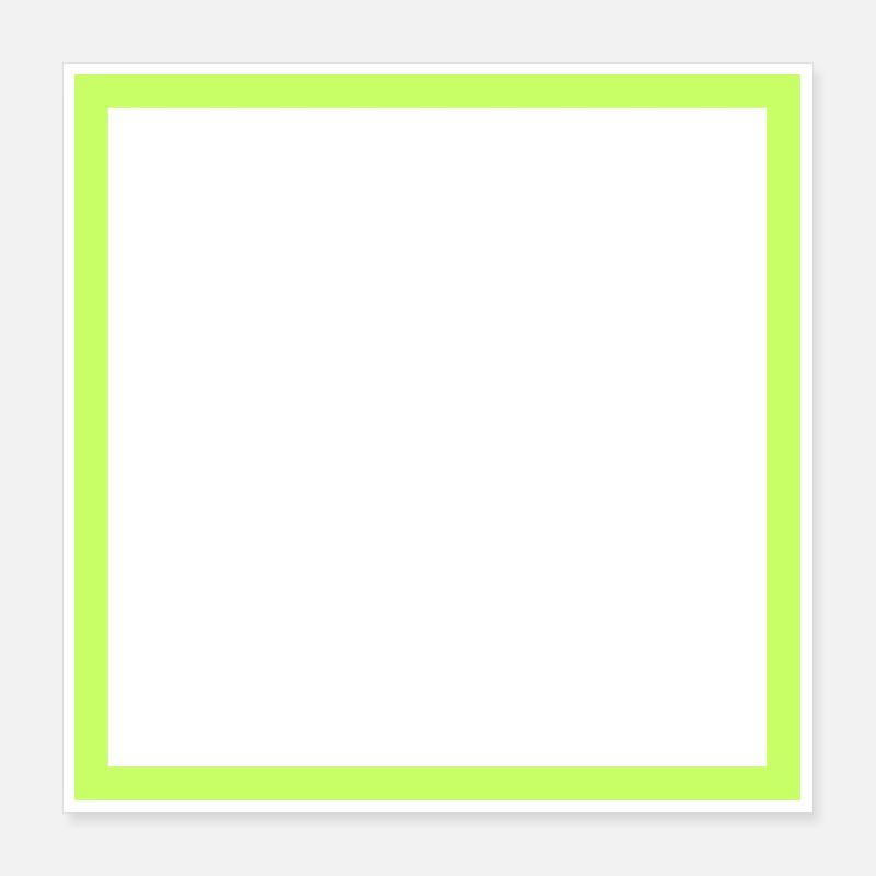 Black square with neon frame Poster 16" x 16" (40x40 cm)