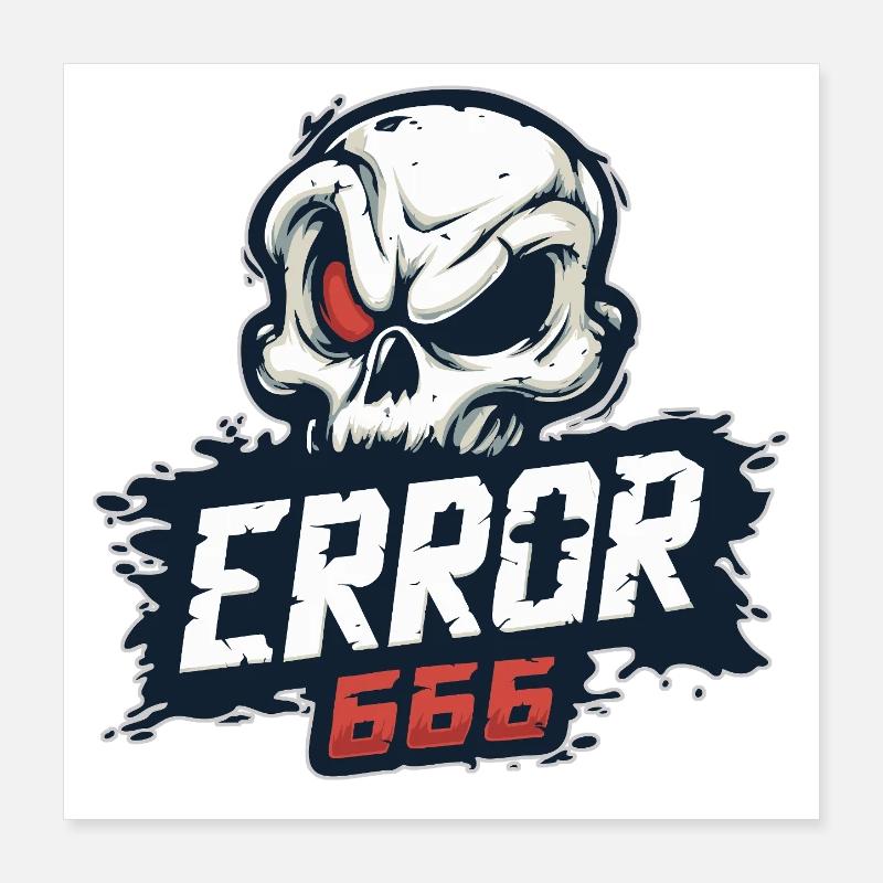 skull_0631 Poster 40x40 cm