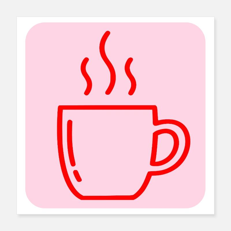 COFFEE CUP COFFEE DRINKER Poster 16" x 16" (40x40 cm)