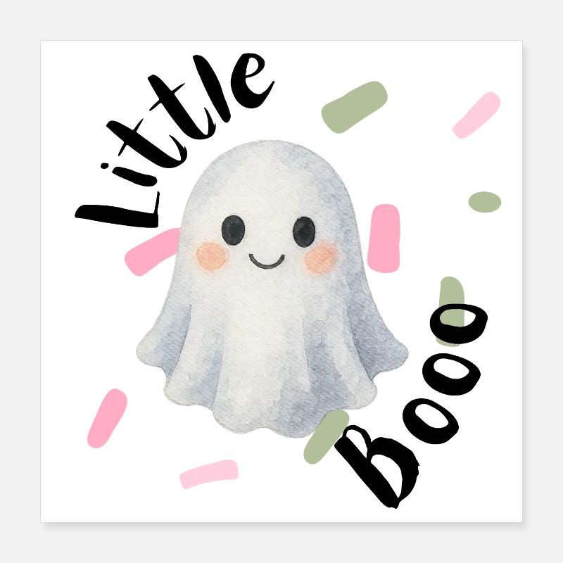 Ghost Ghost Idée cadeau Halloween Poster 40 x 40 cm