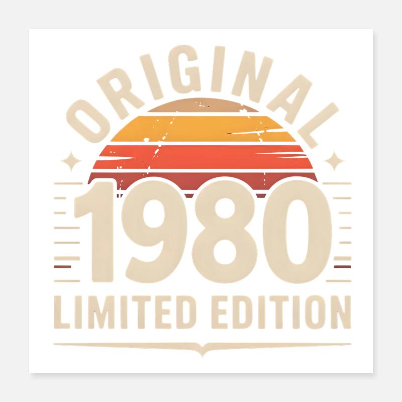 Original 1990 Limited Edition Poster 40x40 cm