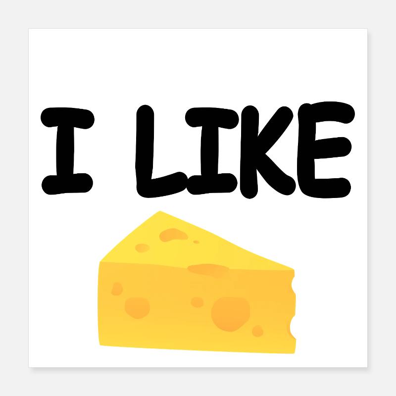Cheese Poster 16" x 16" (40x40 cm)