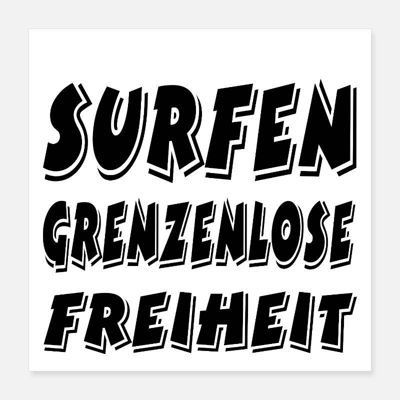 Surf Poster 40 x 40 cm