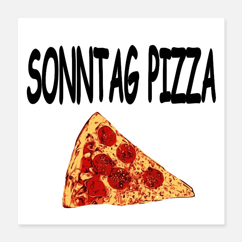 Pizza Poster 40x40 cm