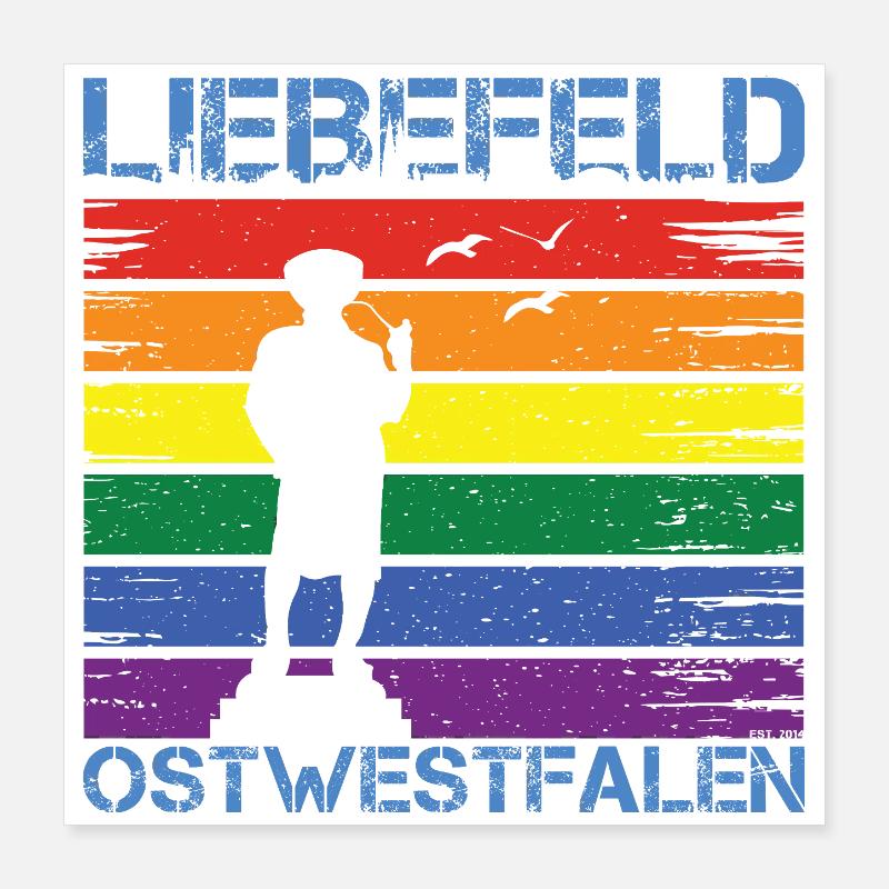 Liebefeld ❤ Leineweber PRIDE Poster 40 x 40 cm