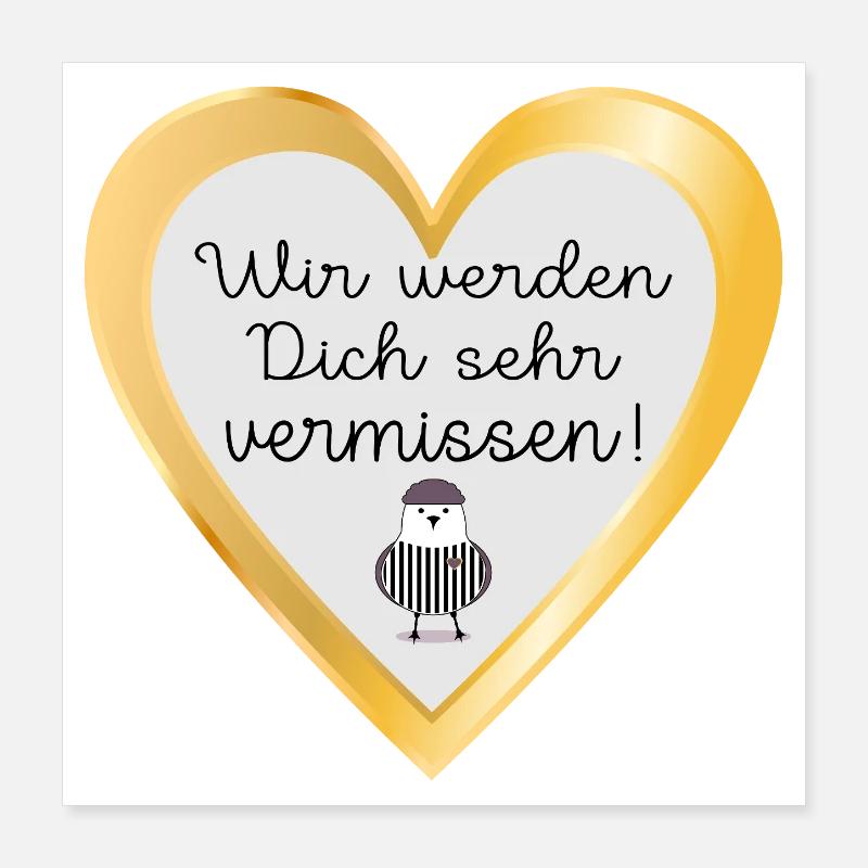 ADIEU SEAGULL Poster 40 x 40 cm