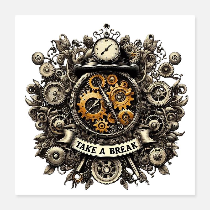 TAKE_A_BREAK Poster 40 x 40 cm