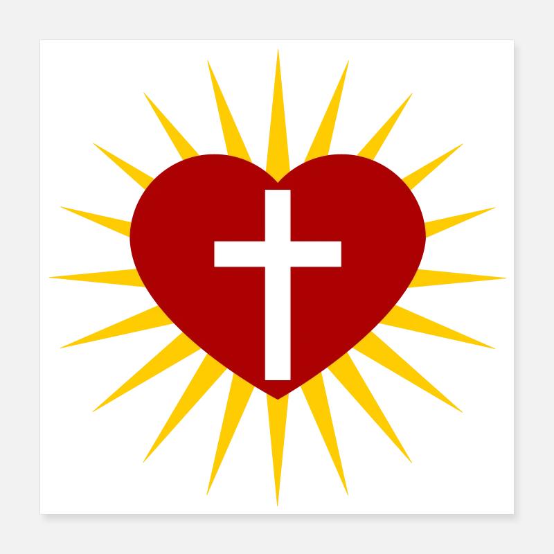 Cross Poster 16" x 16" (40x40 cm)
