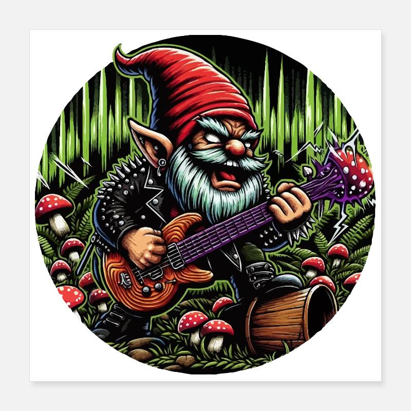 Rock leprechaun Poster 16" x 16" (40x40 cm)