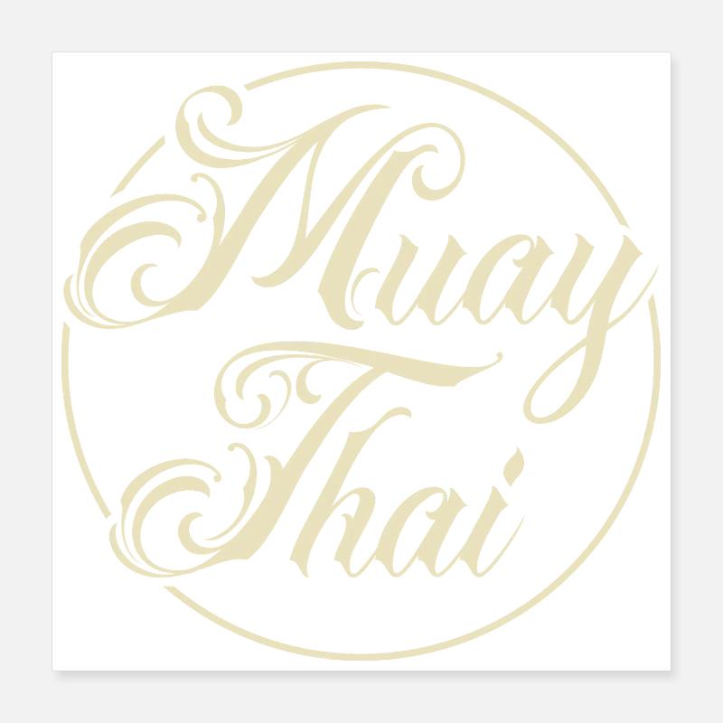 Muay Thai Poster 40x40 cm