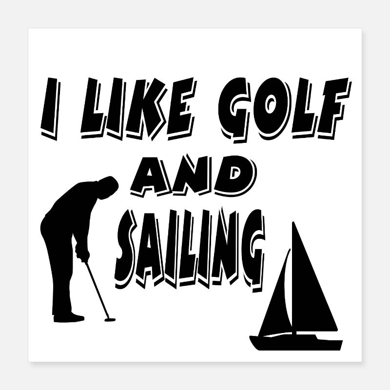 Golf Poster 40x40 cm