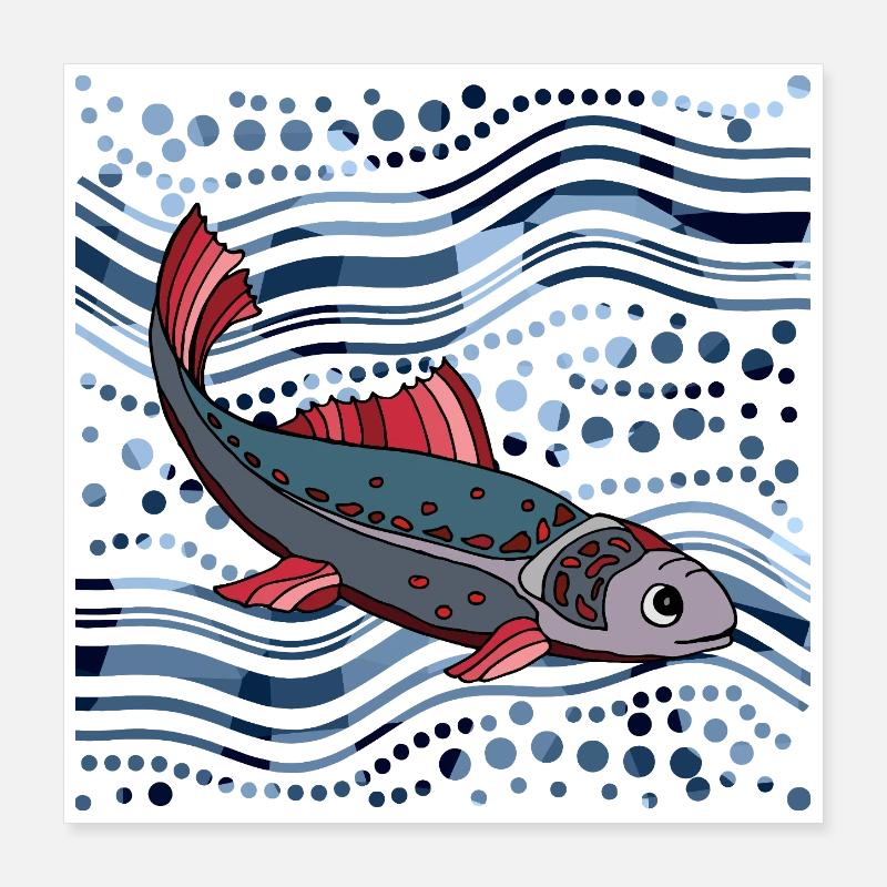 fish Poster 16" x 16" (40x40 cm)