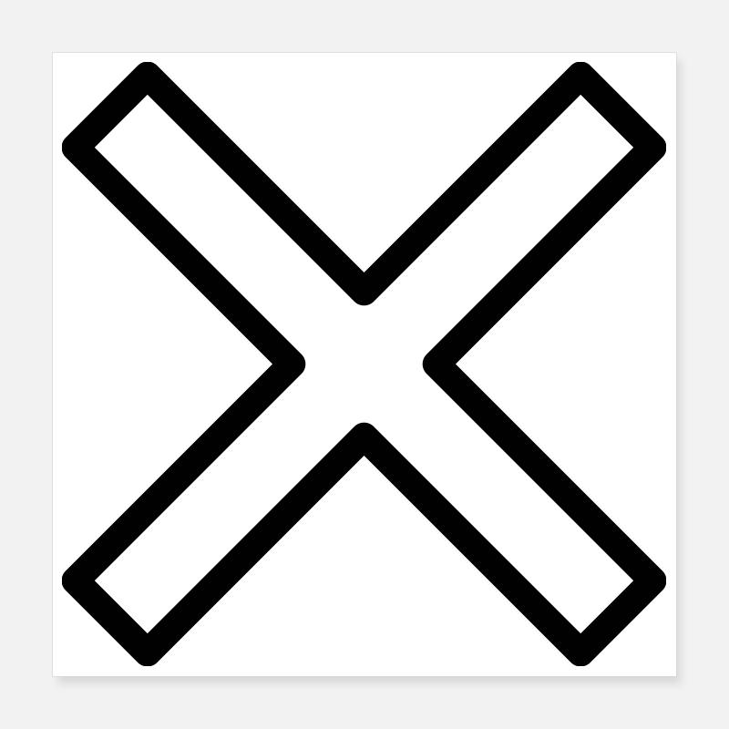 croix Poster 40 x 40 cm