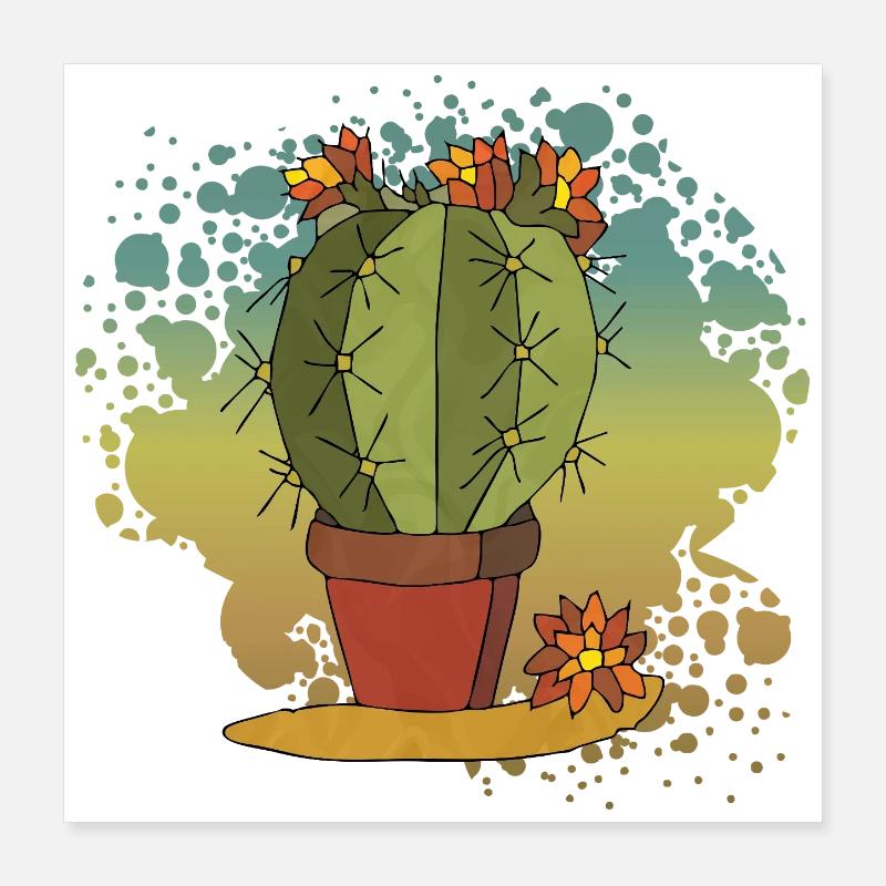 Blumen Poster 40x40 cm