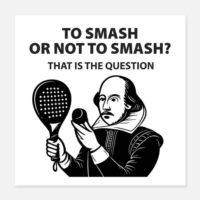 Écraser ou ne pas écraser Poster 40 x 40 cm