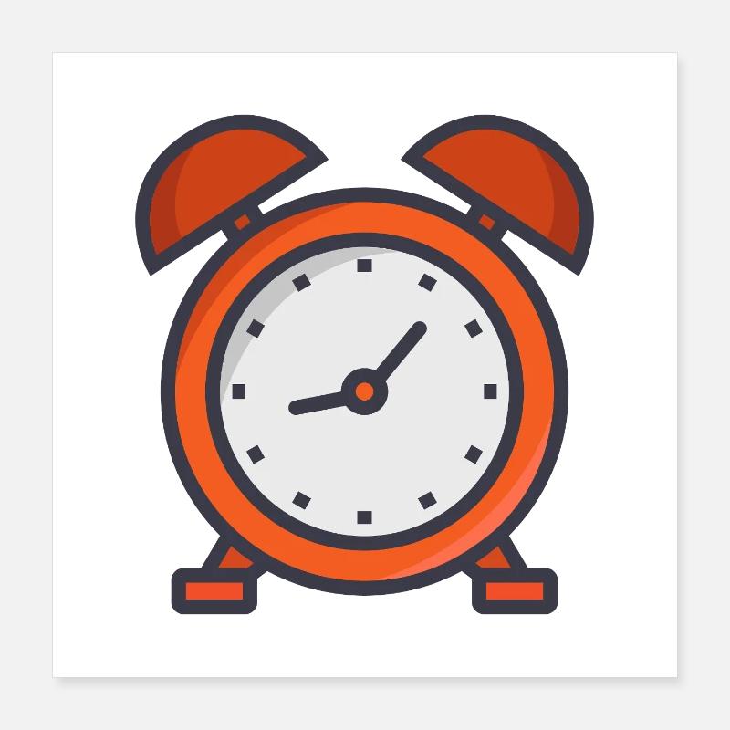 Alarm clock Poster 16" x 16" (40x40 cm)
