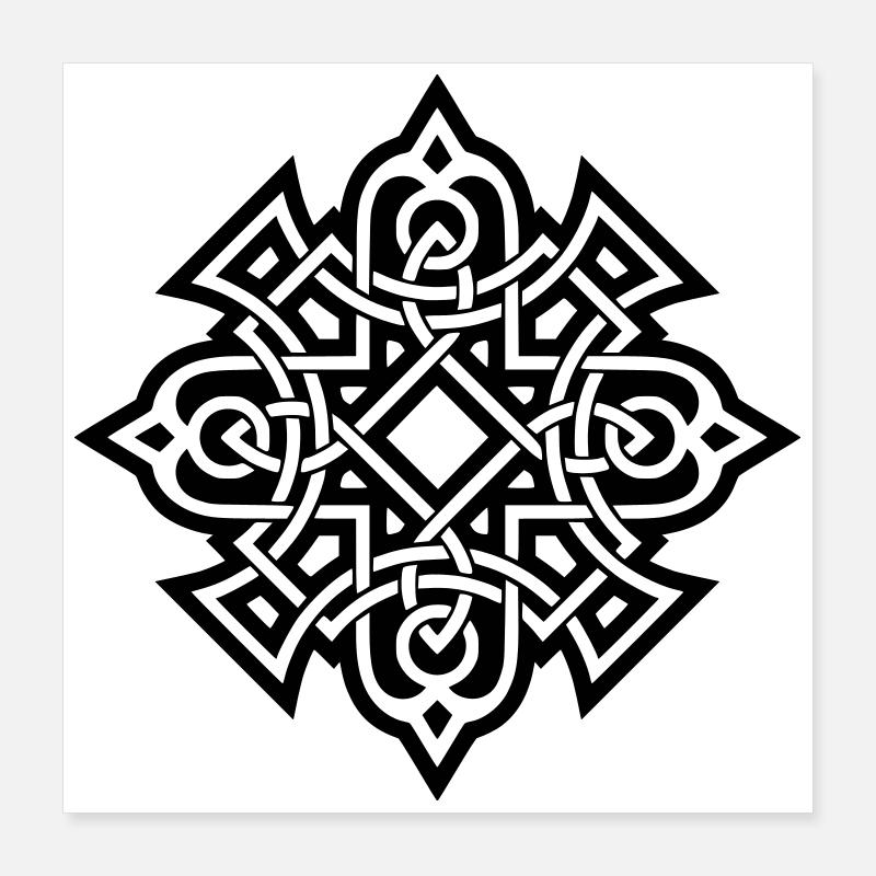Celtic Pattern Poster 16" x 16" (40x40 cm)