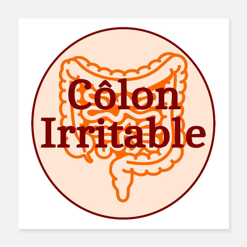 Côlon irritable Poster 40 x 40 cm