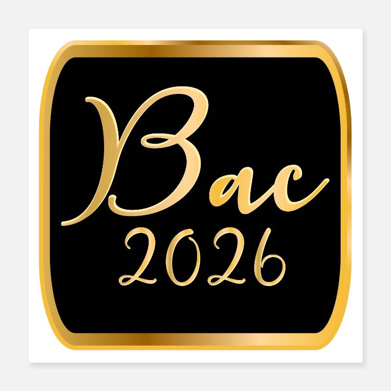 France Lycée BAC 2026 Poster 40 x 40 cm