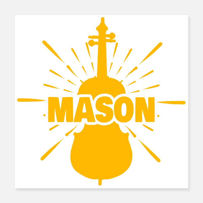 Mason Poster 16" x 16" (40x40 cm)