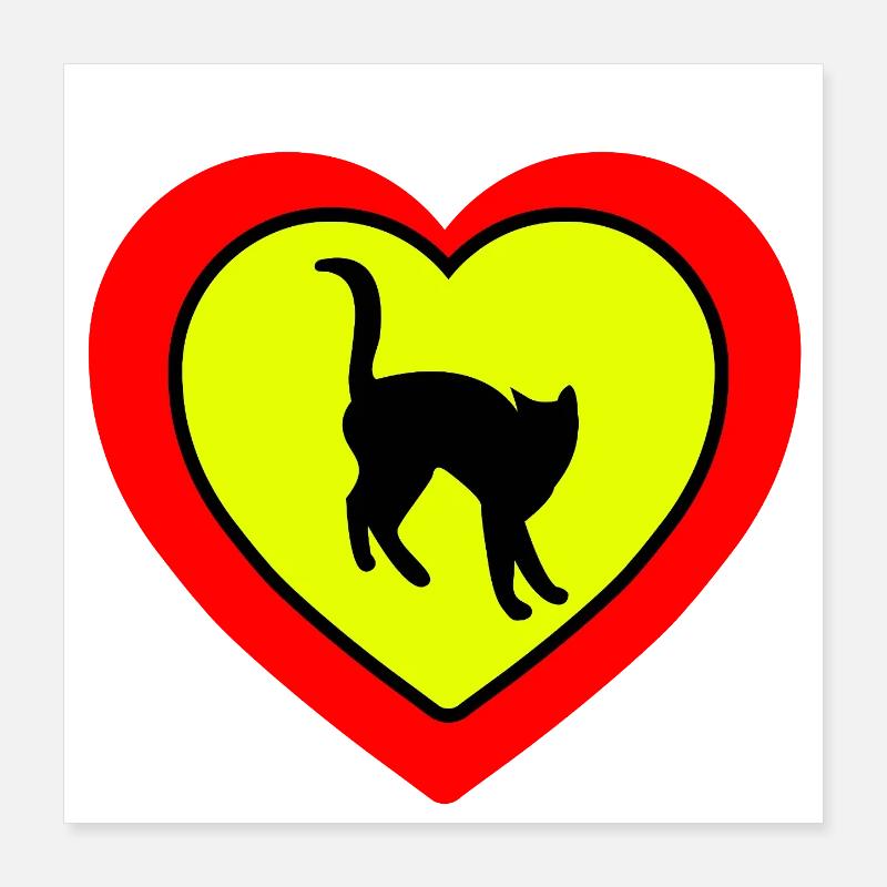 Katze Poster 40x40 cm