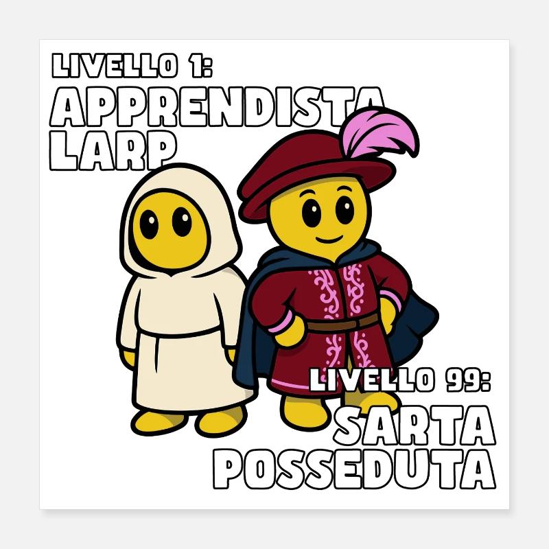 Couturière possédée – LARP Evolution Poster 40 x 40 cm