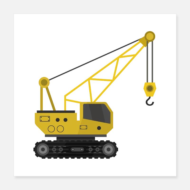 crane Poster 16" x 16" (40x40 cm)